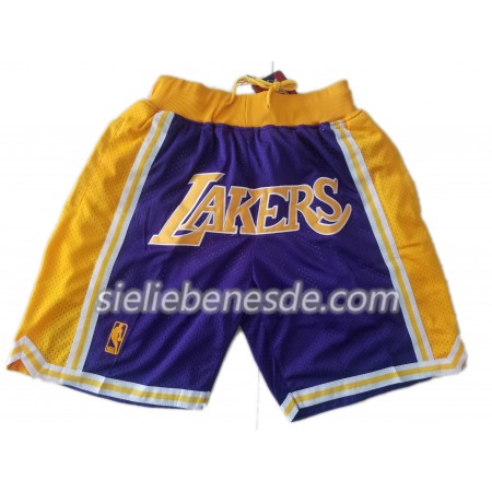 NBA Los Angeles Lakers Lila Herren Tasche Kurze Hose Swingman